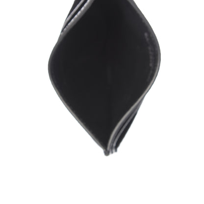 Saint Laurent Grain De Poudre Matelasse Chevron Monogram Credit Card Case Black 5 of 8