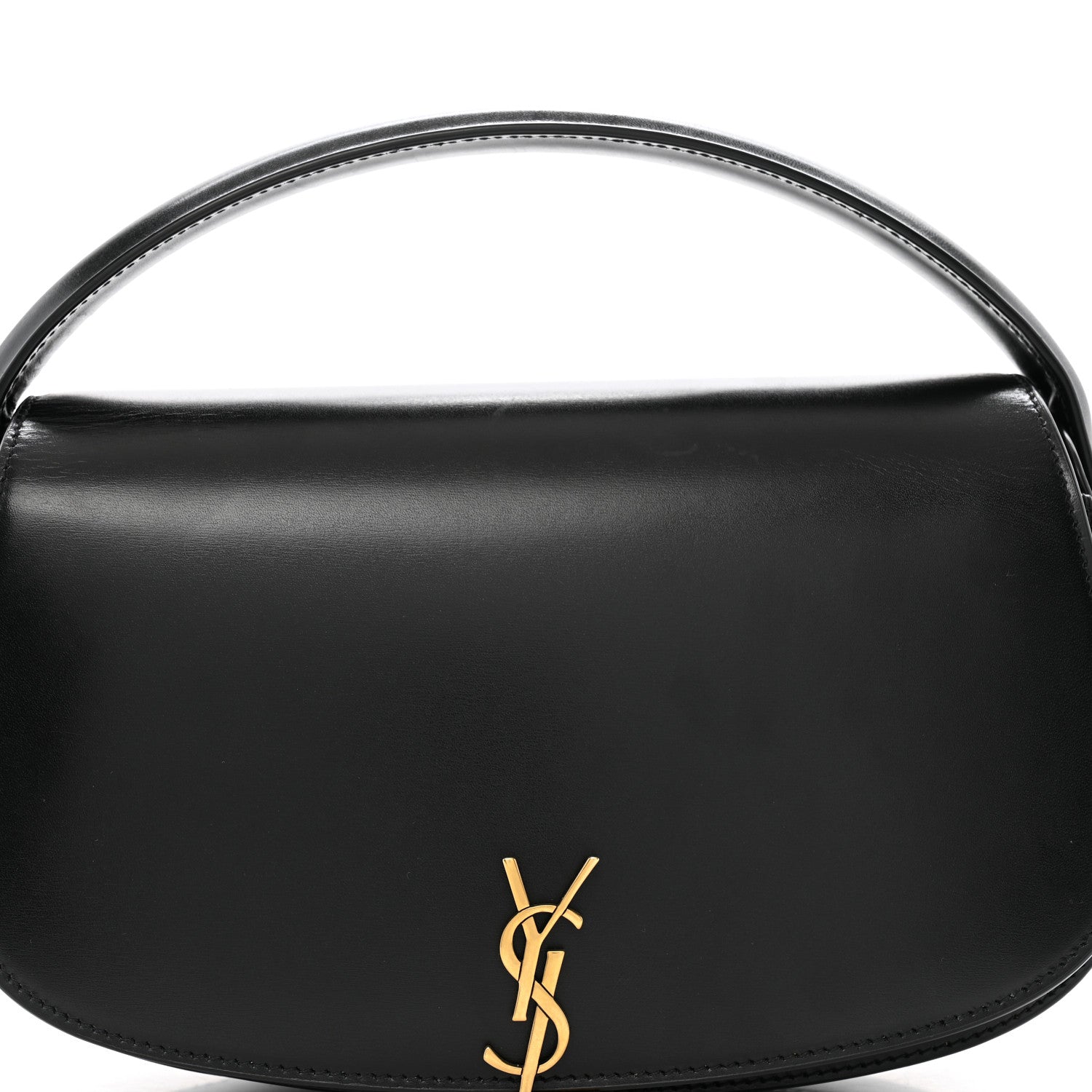 Saint Laurent Box Calfskin Voltaire Top Handle Crossbody Bag Black 9 of 11