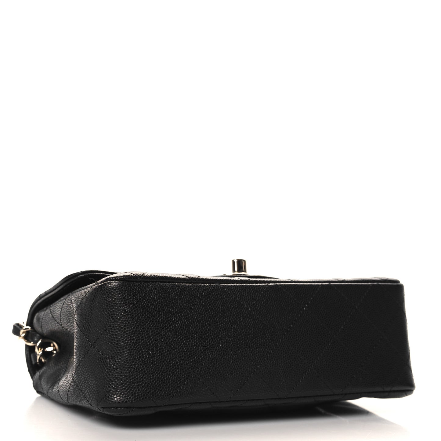 Caviar Quilted Mini Rectangular Flap Black