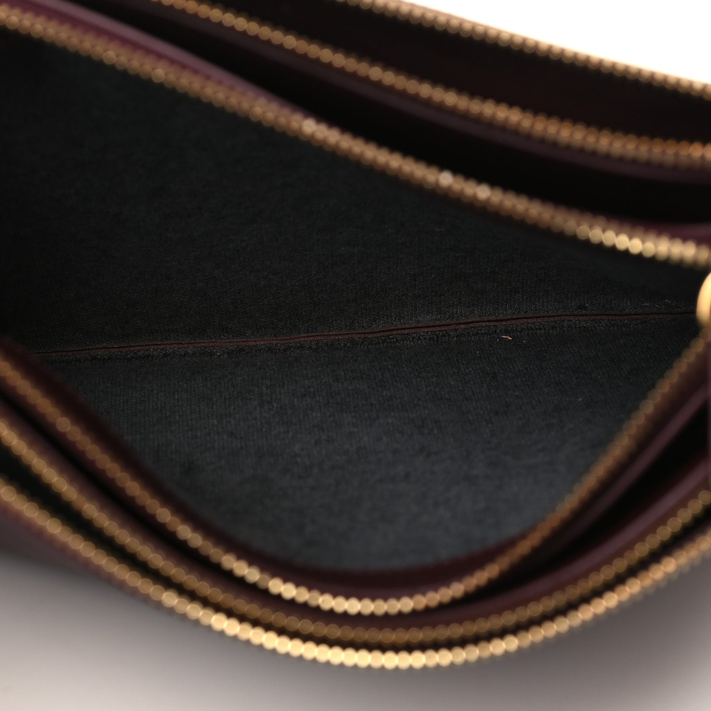 Lambskin Large Trio Crossbody Bag Burgundy