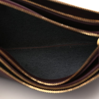 Celine Lambskin Large Trio Crossbody Bag Burgundy 6 of 8