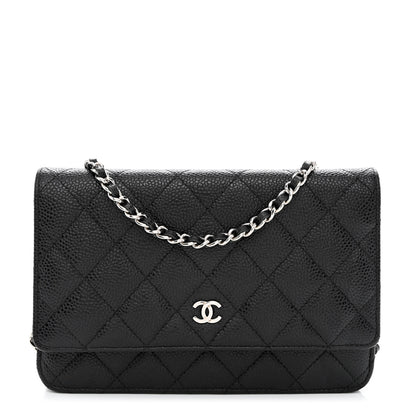 Chanel Caviar Quilted Wallet On Chain WOC Black 1 of 12