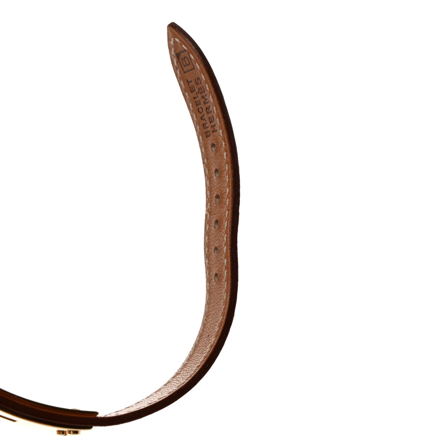 Epsom Kelly Single Tour Bracelet M Gold