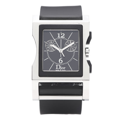 Christian Dior Stainless Steel Rubber 33mm Chris 47 Chronograph Quartz Watch Black 1 of 8