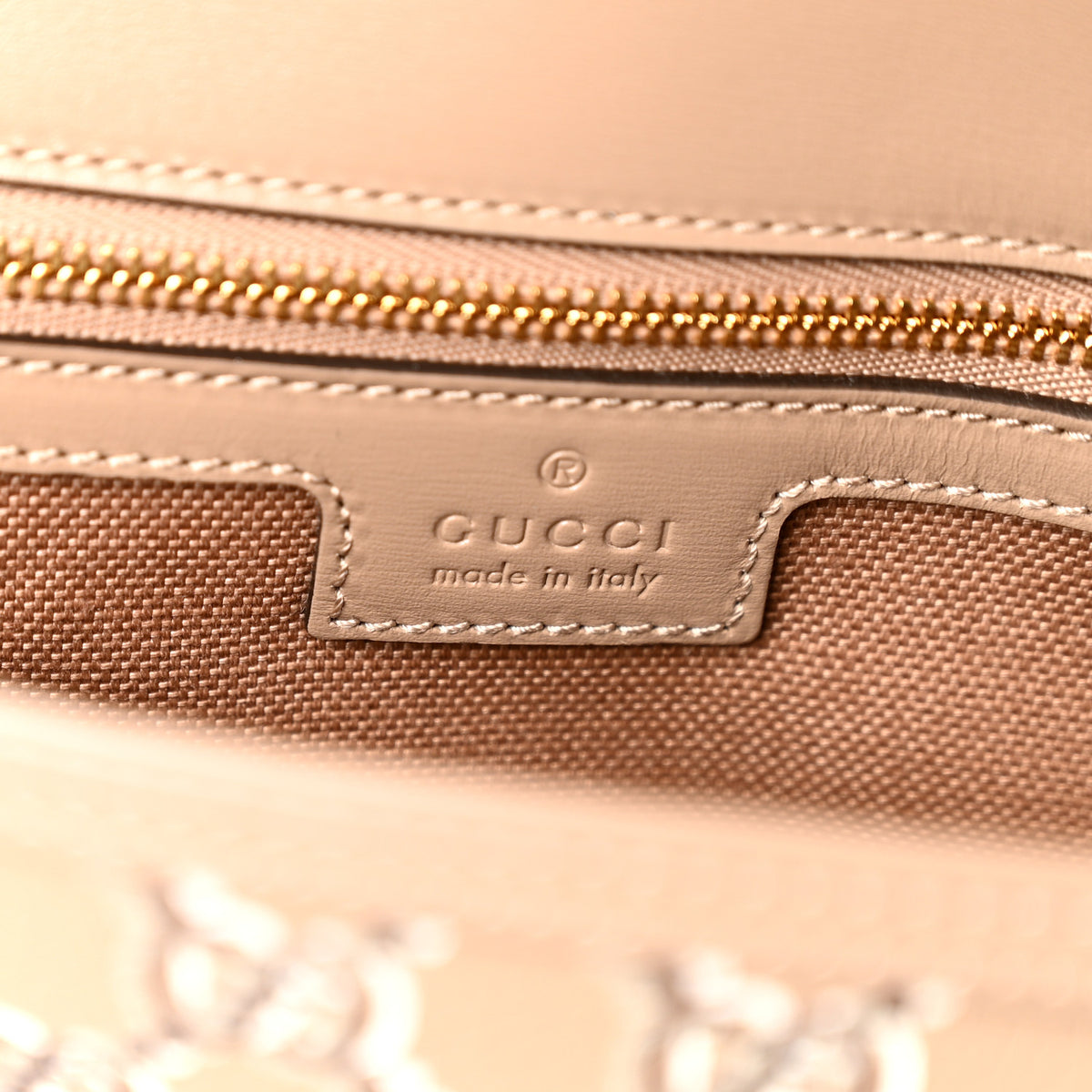 Gucci GG Shadow Monogram Small Luce Shoulder Bag Beige 4 of 19