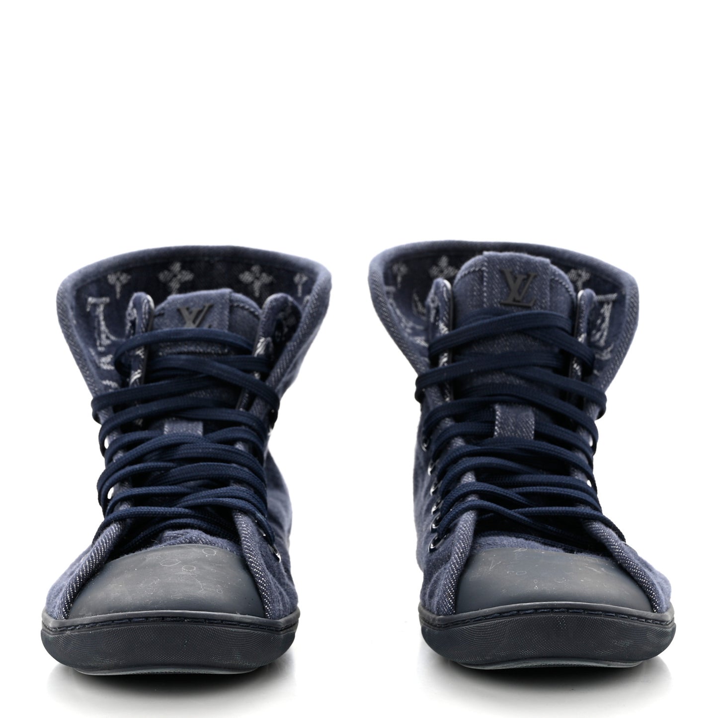 Monogram Denim Brea Sneaker 37.5 Blue