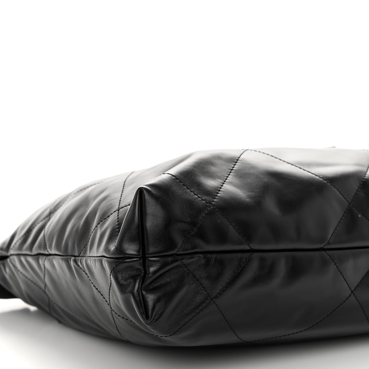 Chanel Shiny Calfskin Quilted Small Chanel 22 So Black 10 of 11