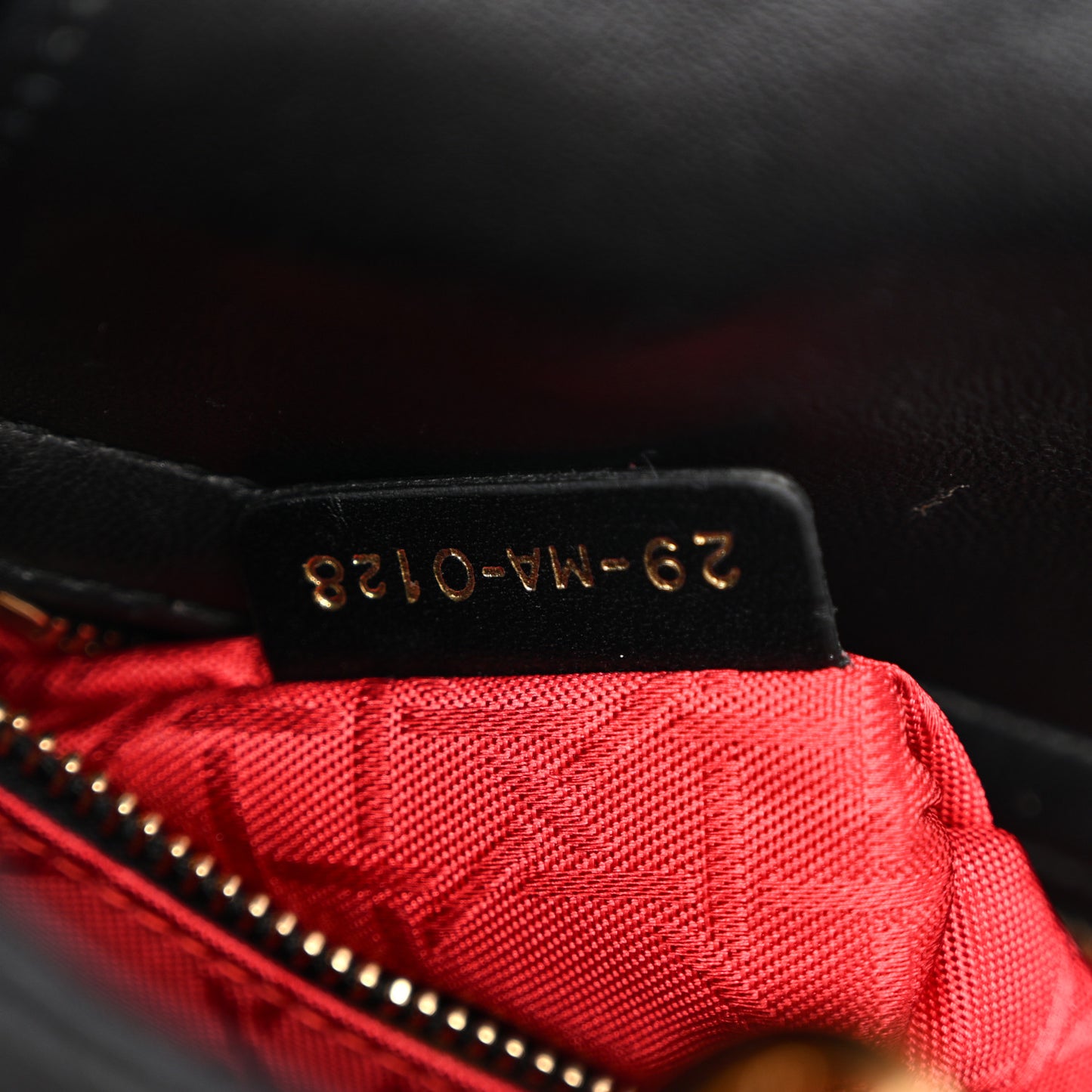 Lambskin Cannage Small Lucky Badges My Lady Dior Black
