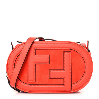 Fendi Vitello Grace Camoscio O'Lock Mini Camera Case Tulipano 1 of 10