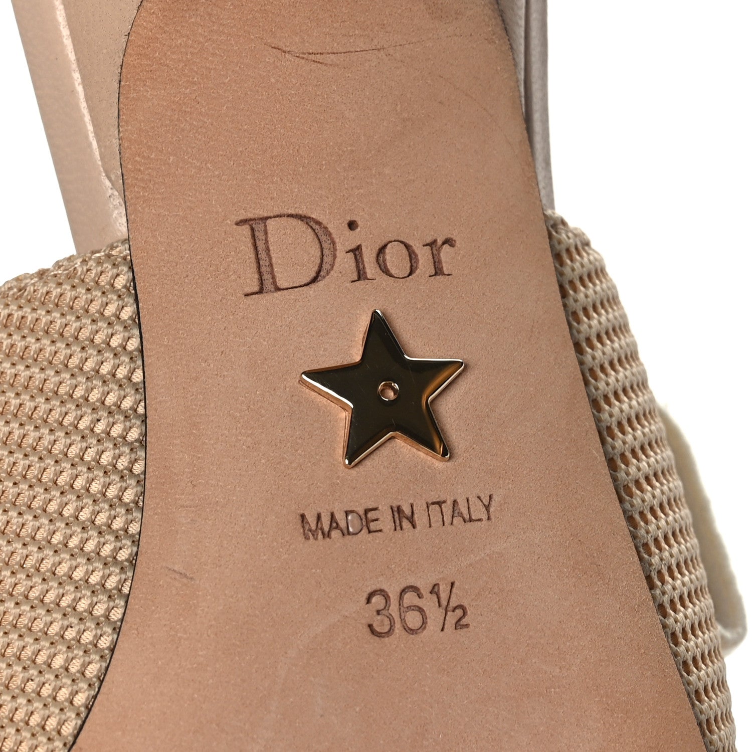 Christian Dior Technical Canvas Ribbon J Adior Slingback 65mm Pumps 36.5 Powder Nude 8 of 8