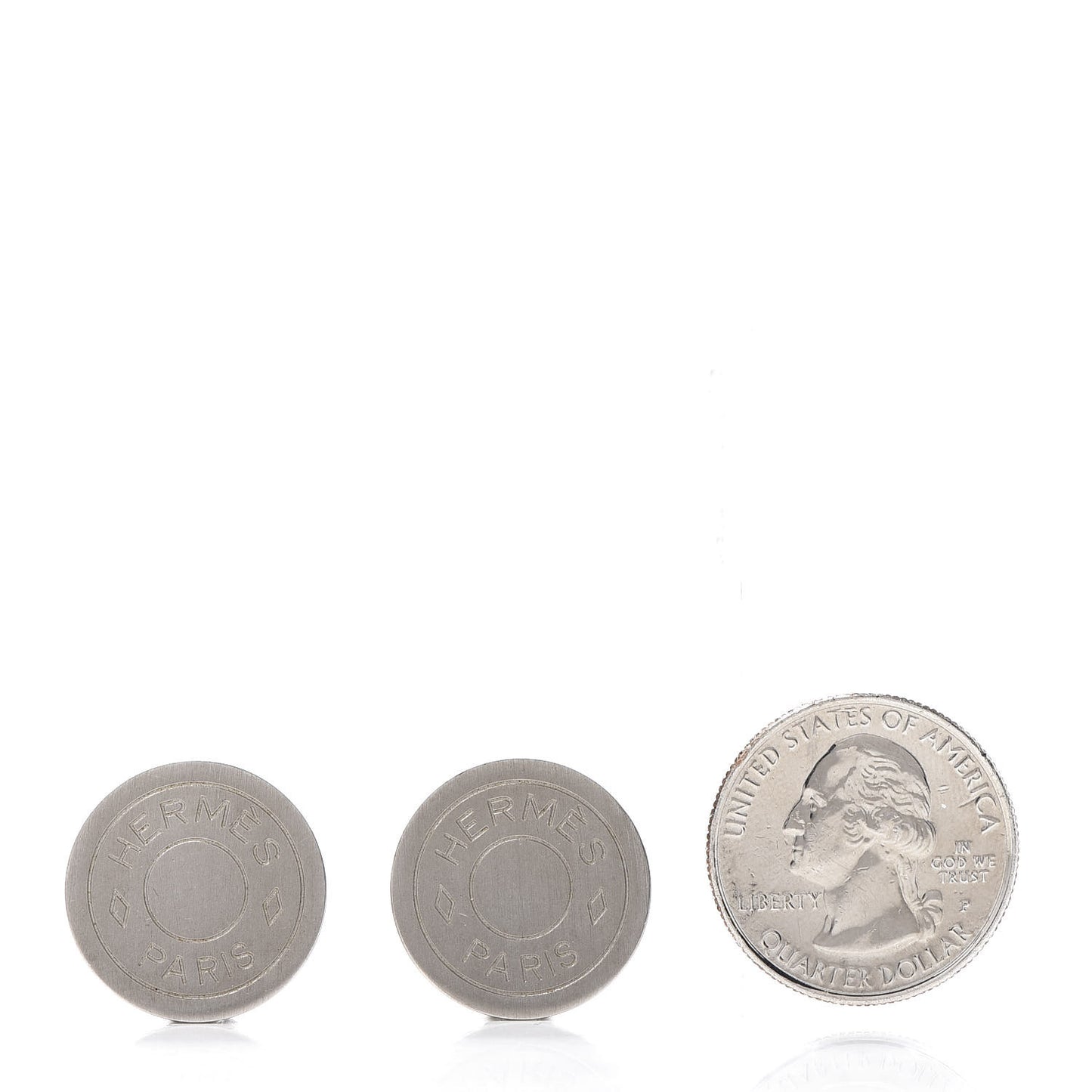 Palladium Clou De Selle Clip On Earrings