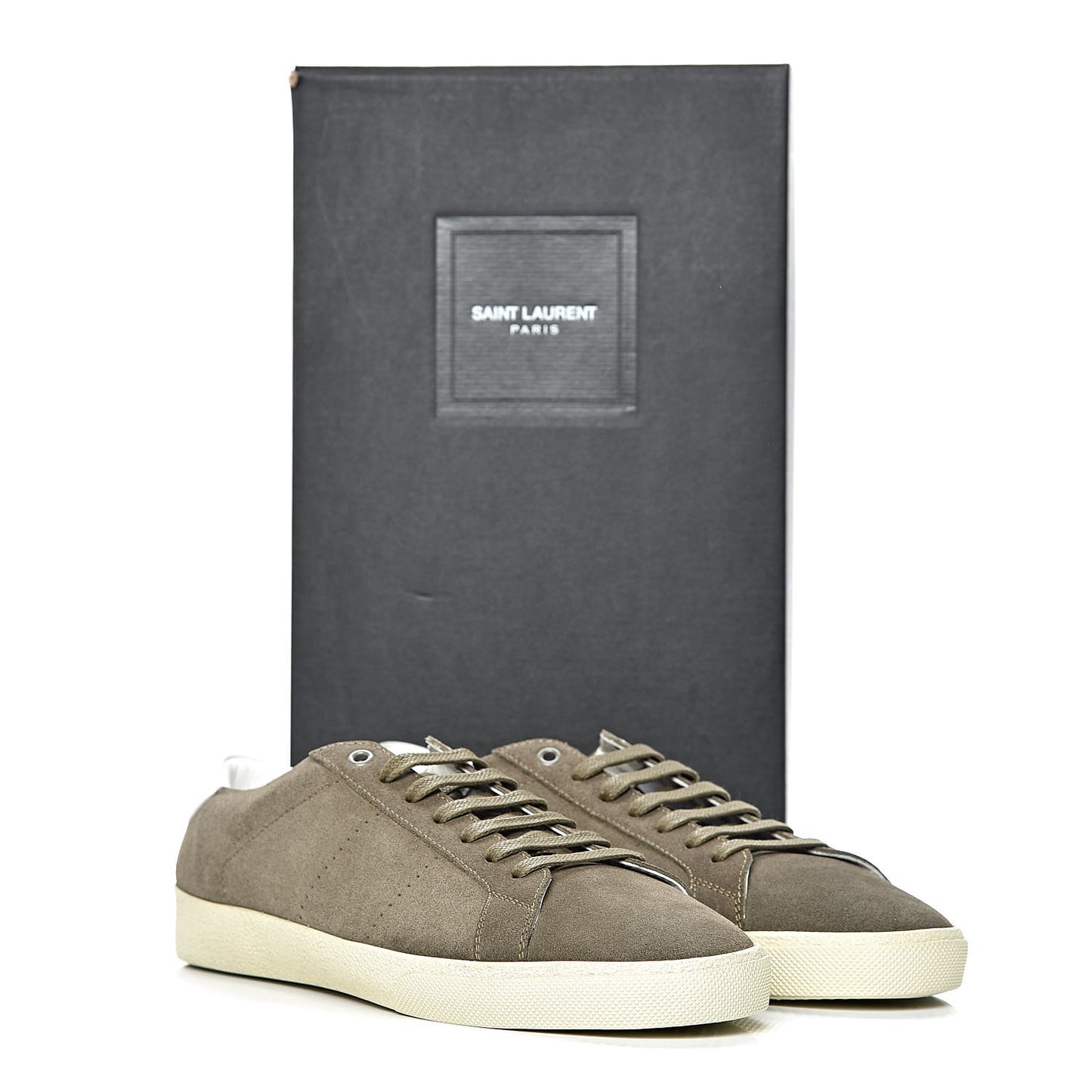 Suede Soho Mens Court Classic Sneakers 43.5 Kaki