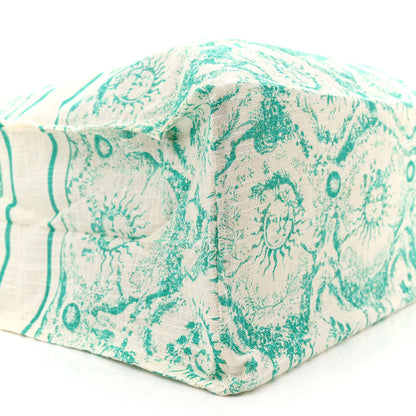 Christian Dior Straw Toile De Jouy Soleil Dioriviera Tote Aquamarina 8 of 10