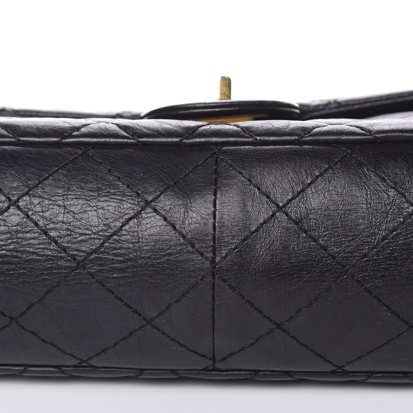 Aged Calfskin Quilted 2.55 Reissue 226 Flap Black