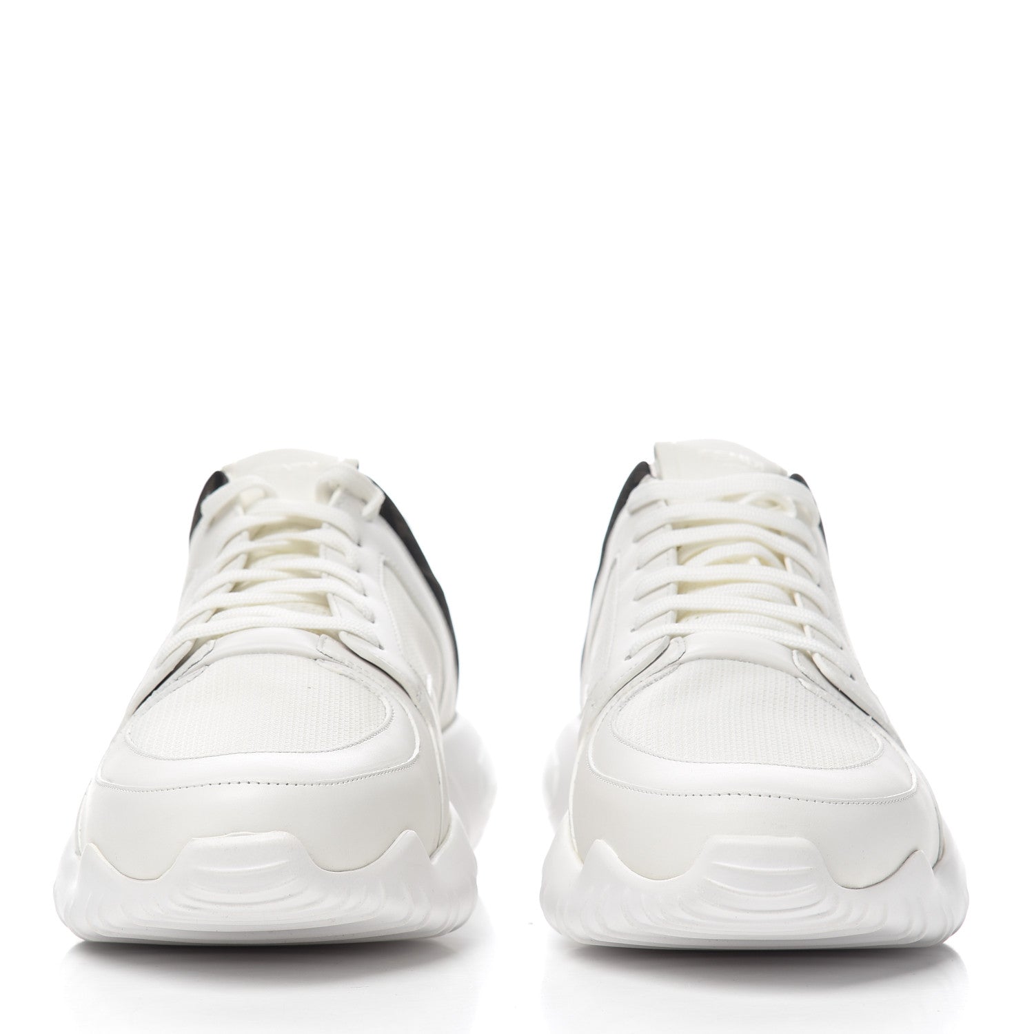 Fendi Vitello Technical Mesh FF Mens Sneakers 12 Ultra White Maya Black 2 of 9