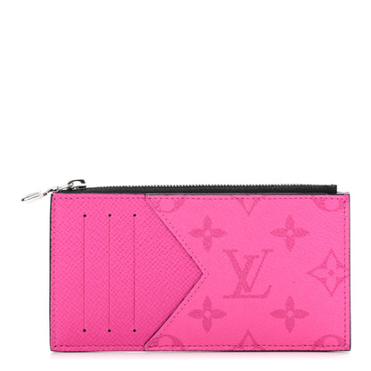 Louis Vuitton Taigarama Coin Card Holder Fuchsia 1 of 4