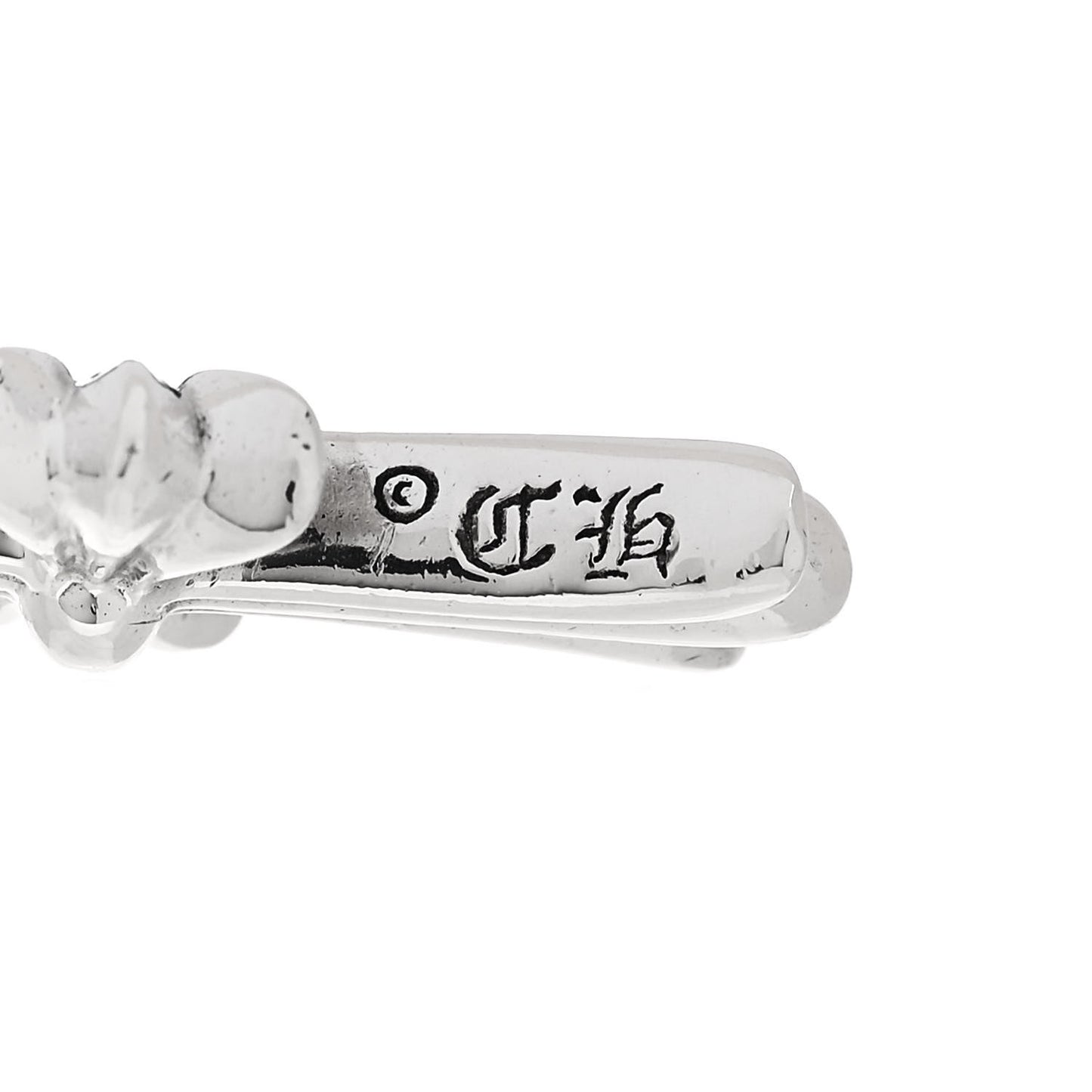 Sterling Silver Diamond CH Cross Pendant