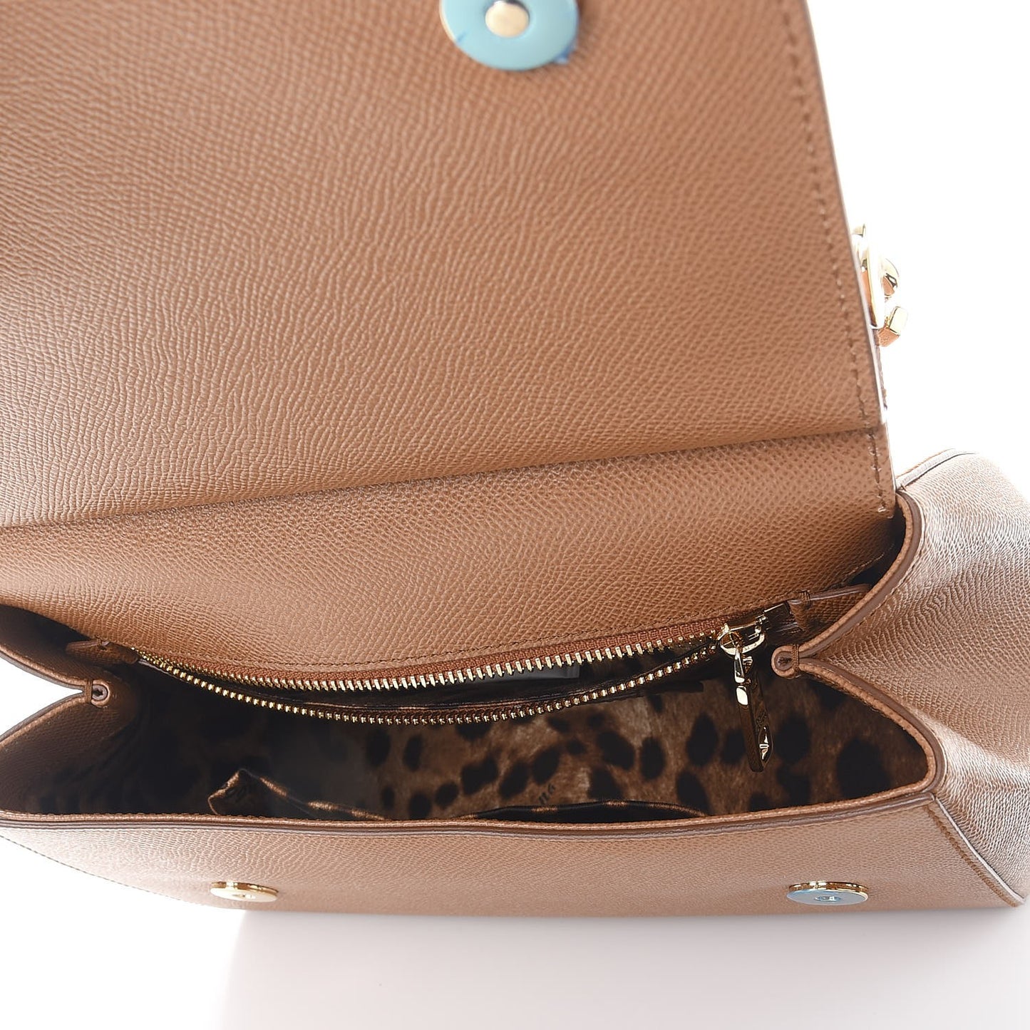 Dauphine Calfskin Medium Miss Sicily Satchel Caramello