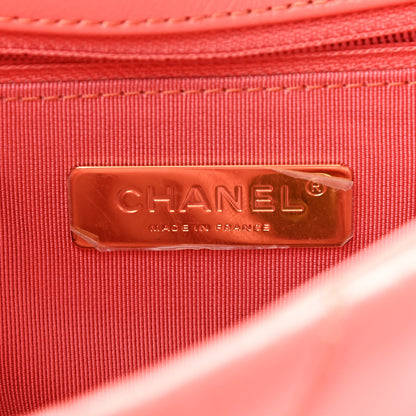 Chanel Goatskin Quilted Medium Chanel 19 Flap Pink 5 of 8