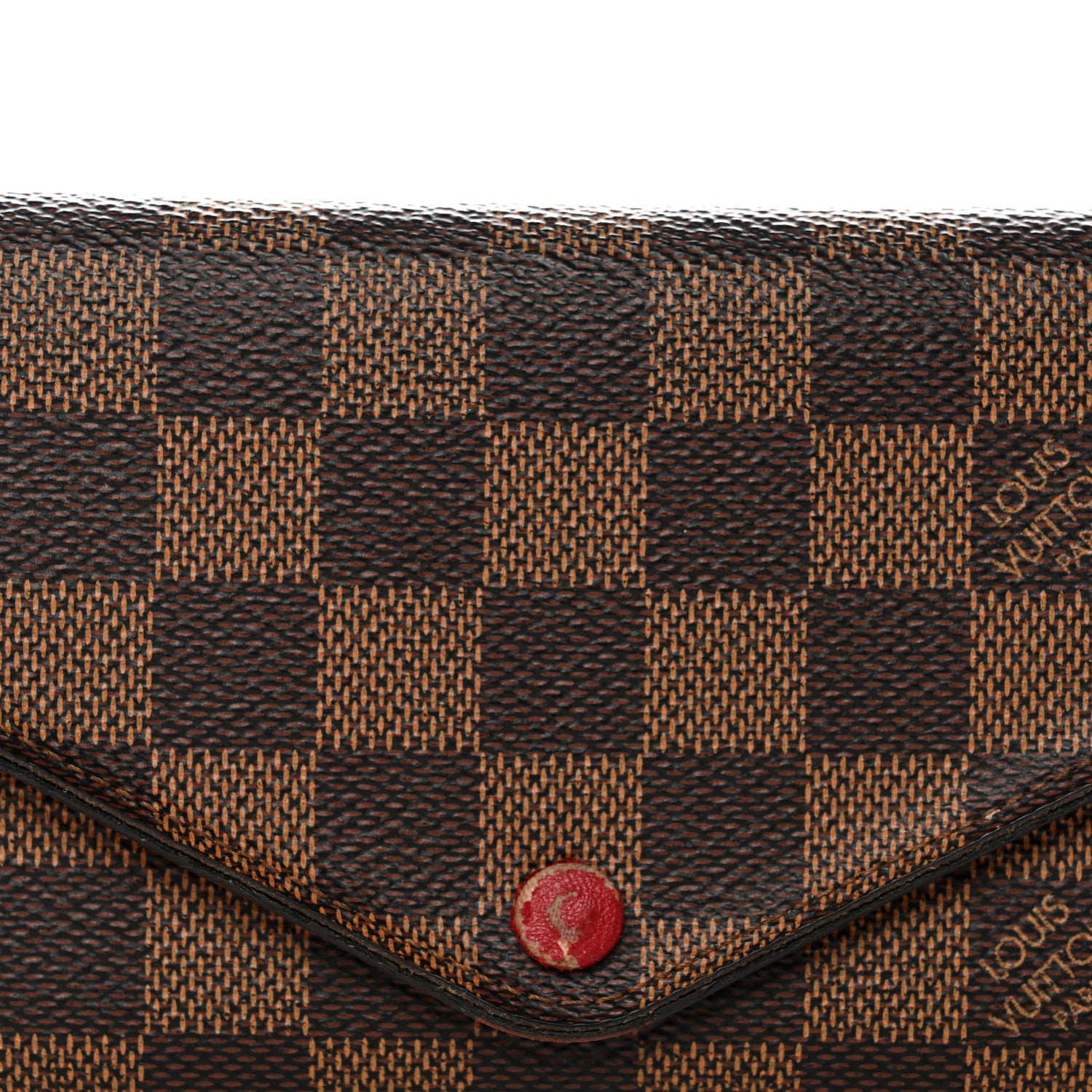 Louis Vuitton Damier Ebene Josephine Wallet Red 11 of 19