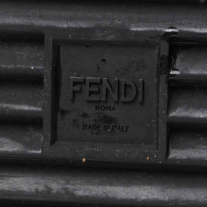 Fendi Rubber FF Vocabulary Logo Slide Sandals 6 Maya Black 6 of 8