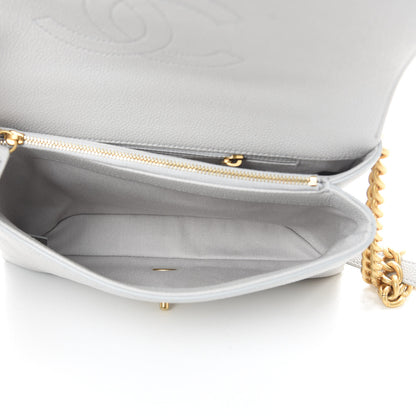 Chanel Grained Calfskin Small Stitched Flap Grey 5 of 10