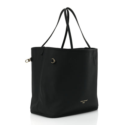 Louis Vuitton Monogram Calfskin Neo Neverfull Inside Out MM Black 6 of 19