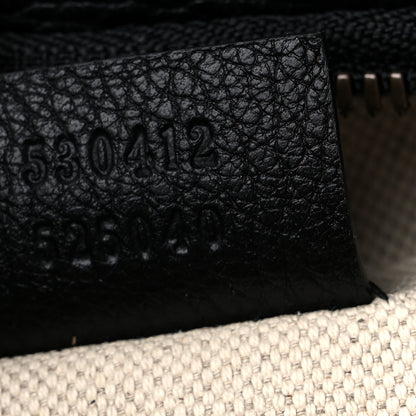 Gucci Grained Calfskin Logo Belt Bag Black 7 of 9