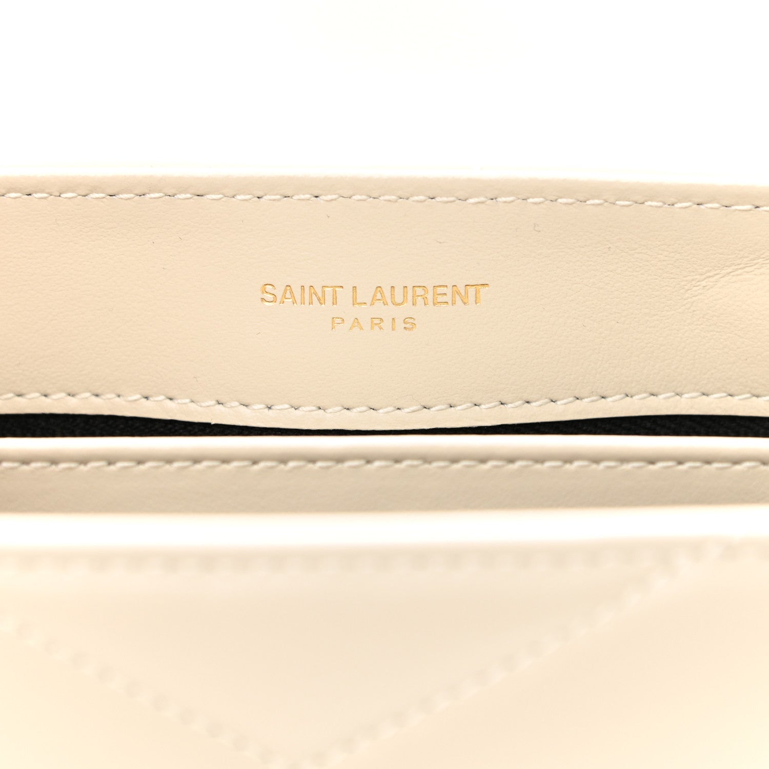 Saint Laurent Calfskin Y Quilted Monogram Toy Loulou Crossbody Bag Crema Soft 6 of 12