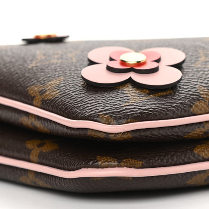 Louis Vuitton Monogram Blooming Flowers Double Zip Pochette 10 of 11