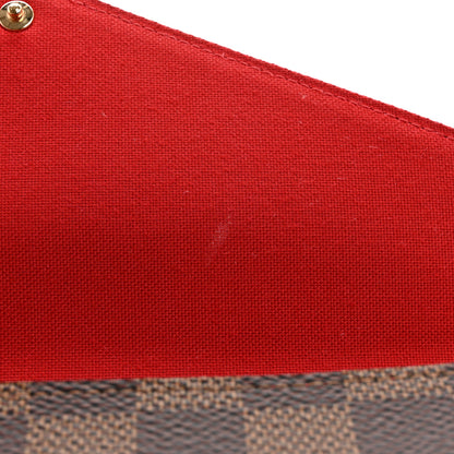 Louis Vuitton Damier Ebene Pochette Felicie Chain Wallet 11 of 14