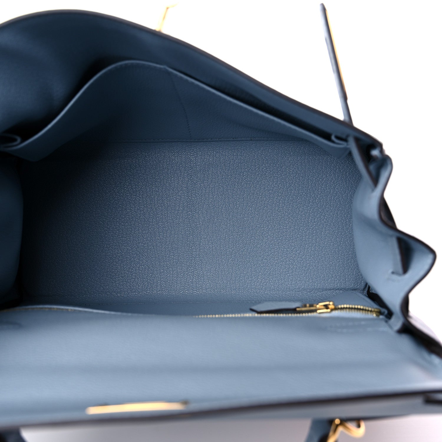 Hermes Evercolor Kelly Retourne 28 Bleu Lin 5 of 10