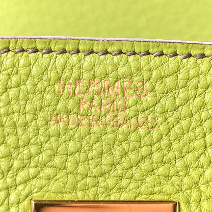 Hermes Togo Birkin 35 Vert Anis 6 of 10