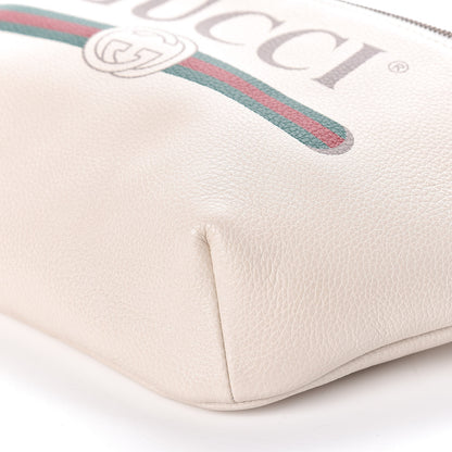 Gucci Grained Calfskin Logo Belt Bag White 6 of 9