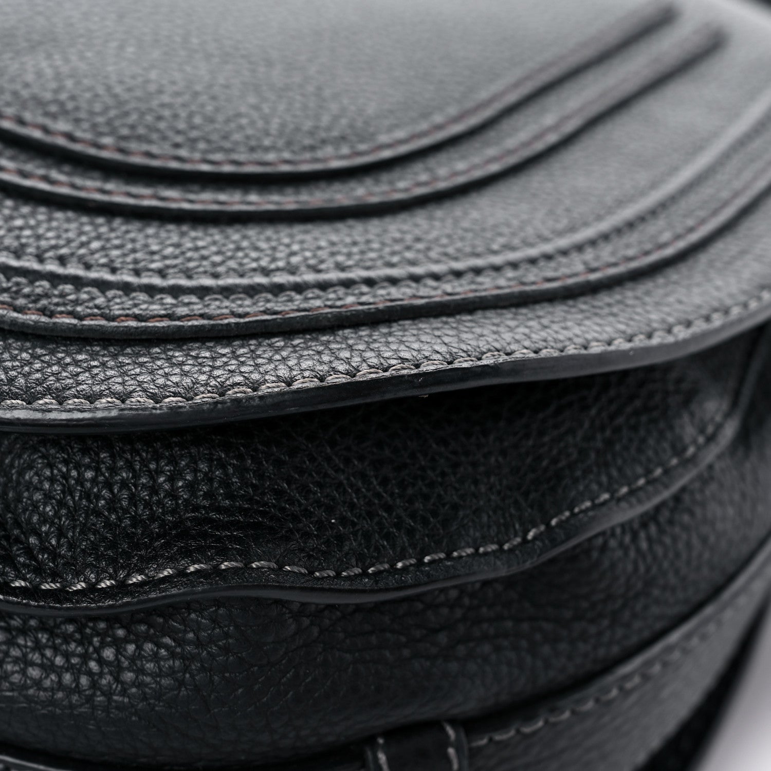 Chloe Calfskin Medium Marcie Round Crossbody Bag Black 10 of 19