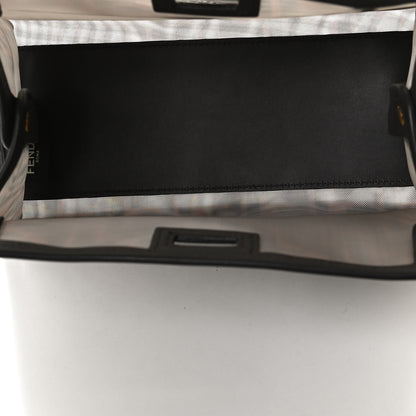 Fendi Mesh Vitello Century FF 1974 Mini Peekaboo Defender Cover Marrone Black Ebano 5 of 12
