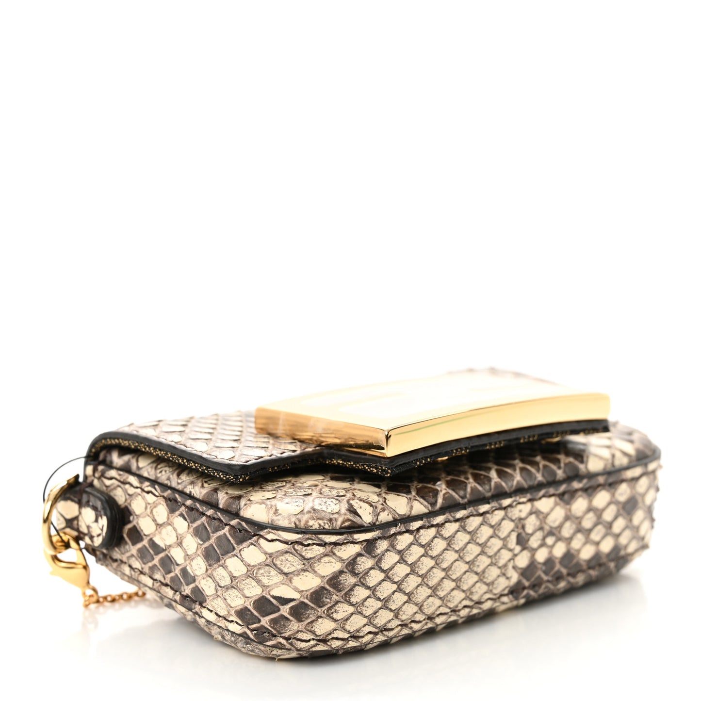 Snakeskin Nano Maxi Buckle Baguette Charm Daisy Roccia