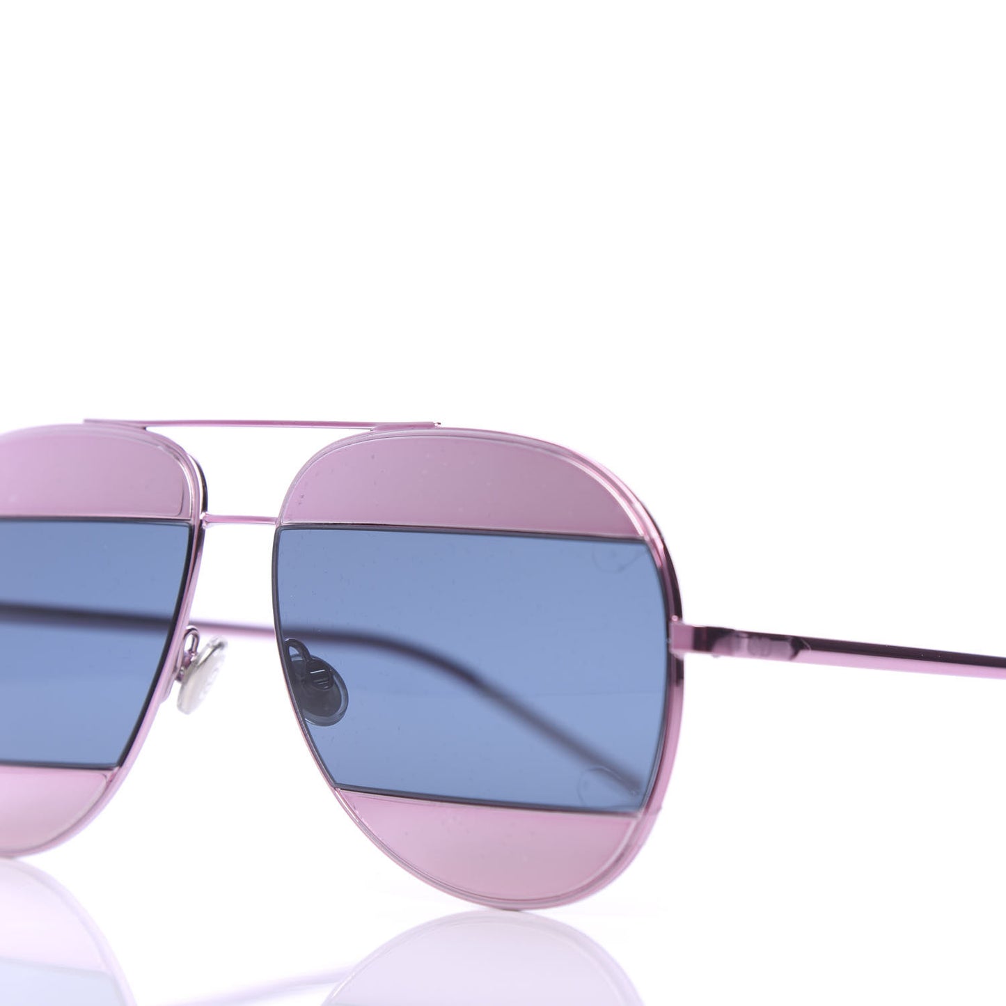 Split 1 Aviator Sunglasses Pink Blue