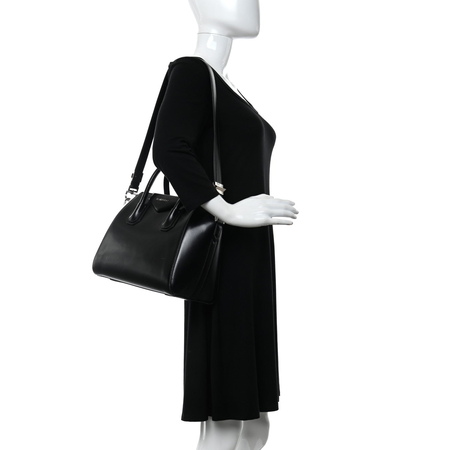Givenchy Shiny Lord Calfskin Small Antigona Black 2 of 15