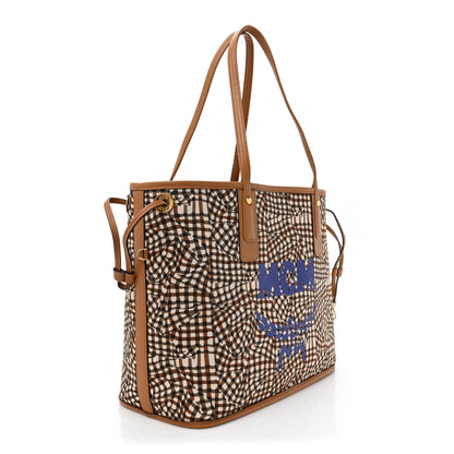 MCM Visetos Medium Liz Reversible Shopper Tote Cognac 6 of 16