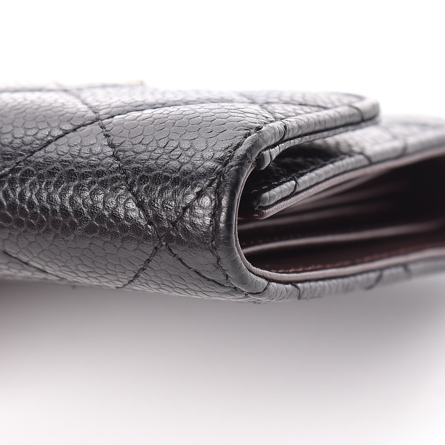 Chanel Caviar Quilted Compact Flap Wallet Black 16 of 16
