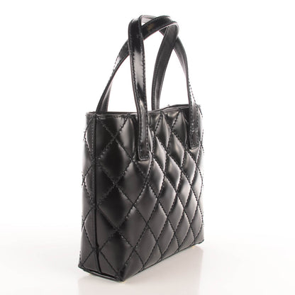Chanel Glazed Calfskin Quilted Tote Black 3 of 8