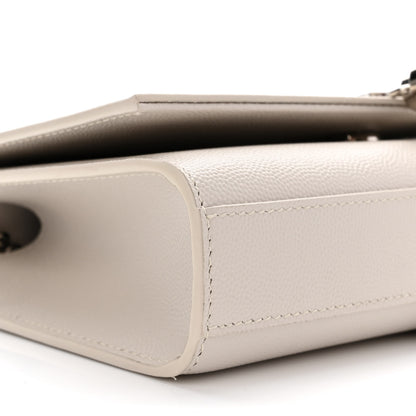 Saint Laurent Grain De Poudre Small Classic Monogram Kate Tassel Satchel Crema Soft 8 of 9