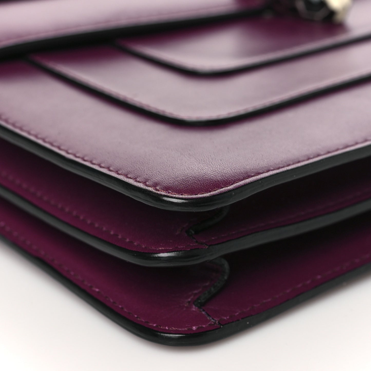 Calfskin Serpenti Forever Shoulder Bag Plum