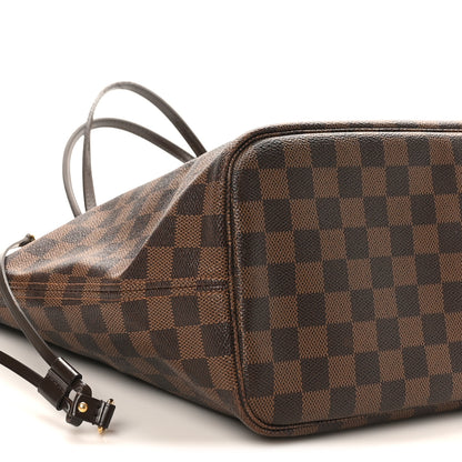 Louis Vuitton Damier Ebene Neo Neverfull MM Rose Ballerine 9 of 10