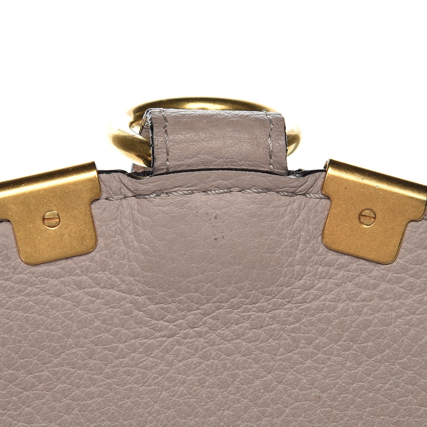 Calfskin Mini Marcie Round Crossbody Bag Pastel Grey