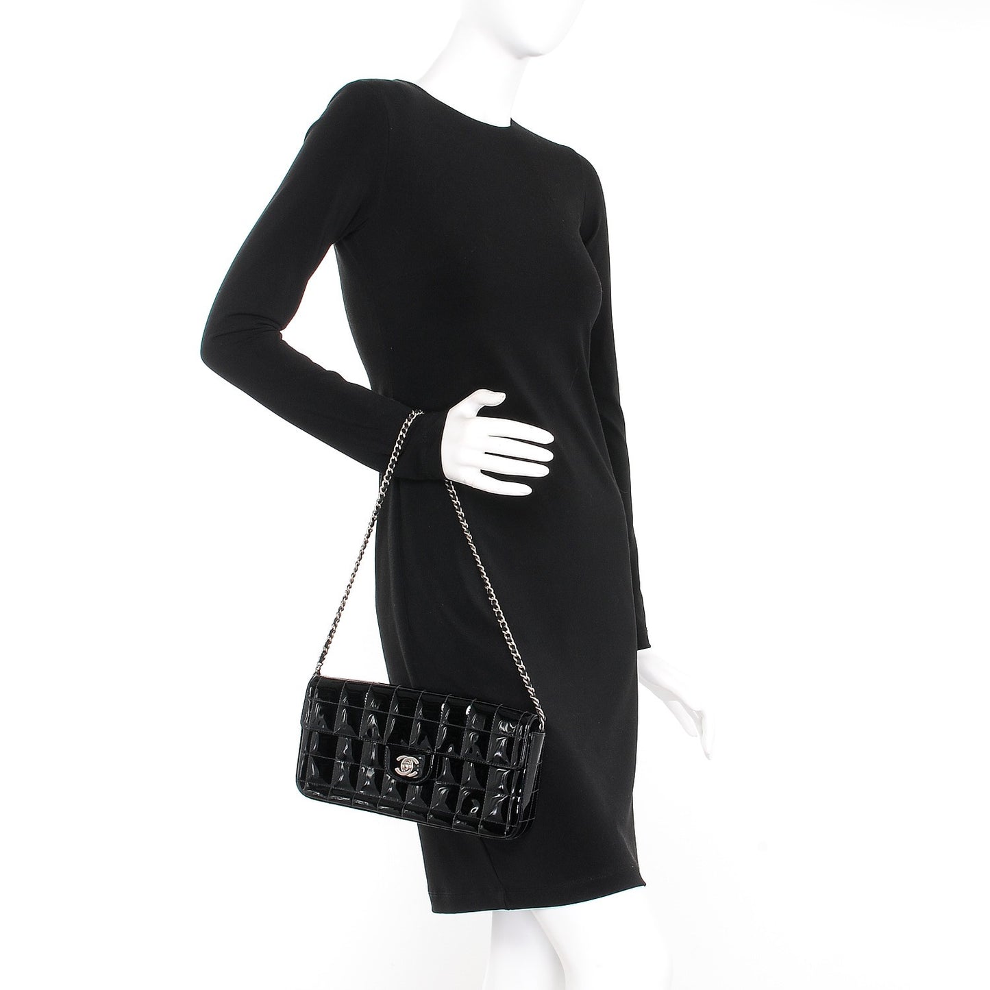 Patent East West Chocolate Bar Flap Black