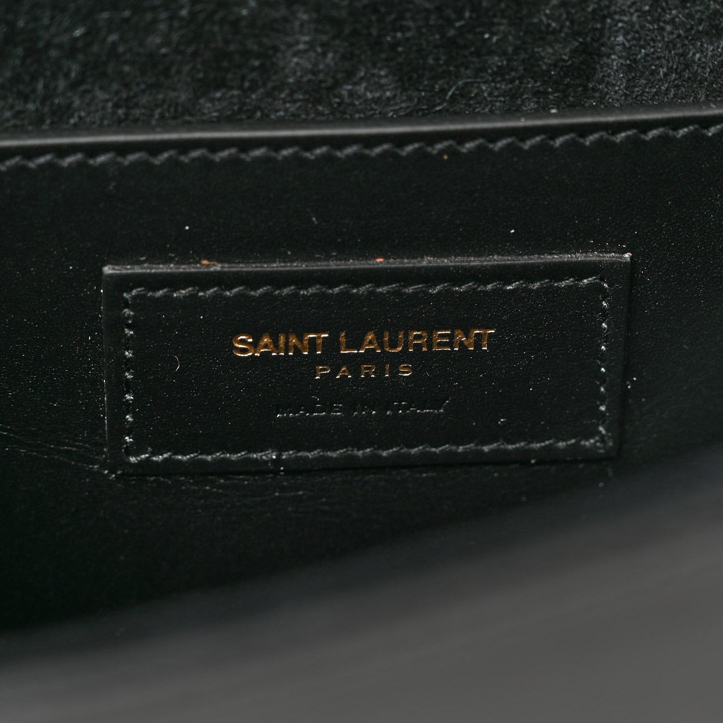 Calfskin Classic Monogram Tassel Clutch Black