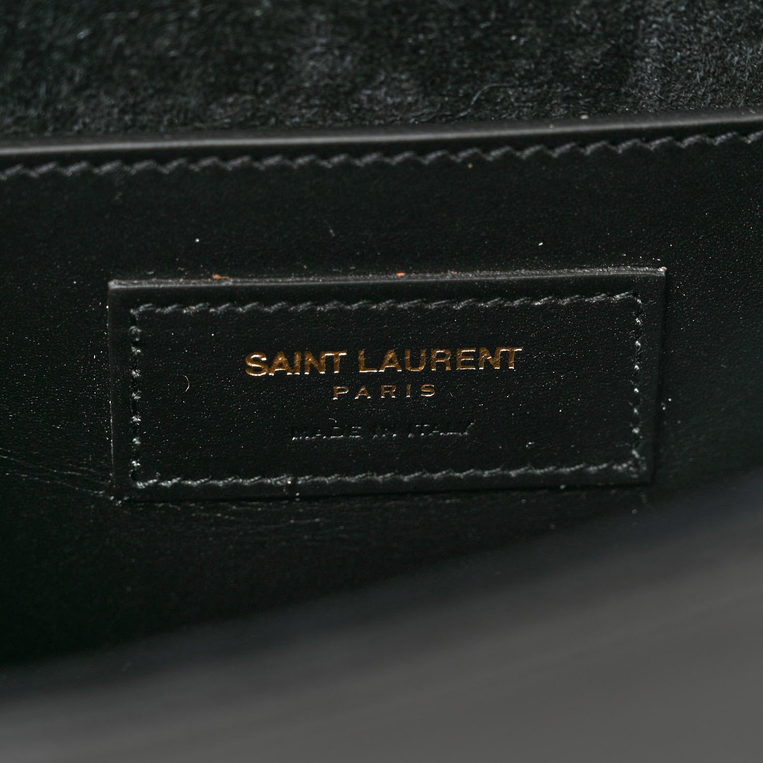 Saint Laurent Calfskin Classic Monogram Tassel Clutch Black 6 of 7