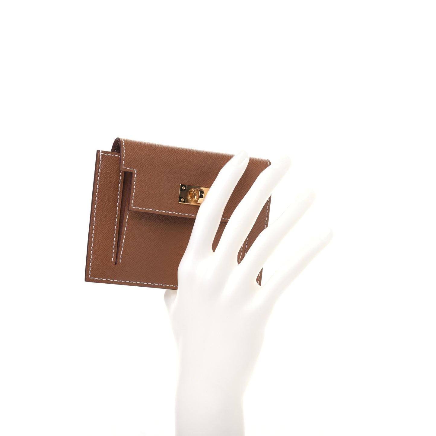 Epsom Kelly Pocket Compact Wallet Gold